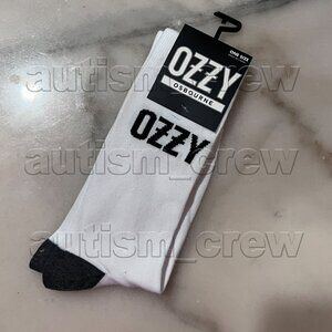 2/$24 💥🆕 OZZY Osbourne Dark Grey Toe Adult Crew Socks | One Size 7-12 | 6687